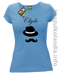 Clyde Retro - koszulka damska - błękitna