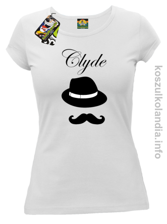 Clyde Retro - koszulka damska - biała