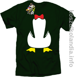 Pingwin no head bez głowy - koszulka męska - butelkowy