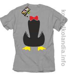 Pingwin no head bez głowy - koszulka męska - melanż