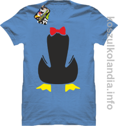 Pingwin no head bez głowy - koszulka męska - błękitny