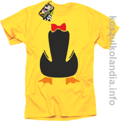 Pingwin no head bez głowy - koszulka męska - żółty