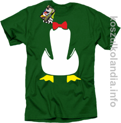 Pingwin no head bez głowy - koszulka męska - zielony