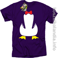 Pingwin no head bez głowy - koszulka męska - fioletowy