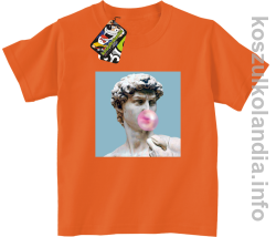 Posąg z gumą do żucia - Koszulka dziecięca pomarańcz 