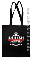 Polish for begginers Yes Tess Q Tess - Torba EKO czarna 