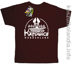 Katowice Wonderland - koszulka dziecięca - brązowa