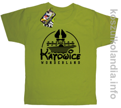 Katowice Wonderland - koszulka dziecięca - kiwi