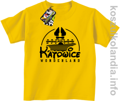 Katowice Wonderland - koszulka dziecięca - żółta