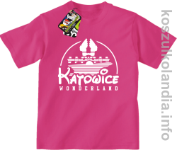 Katowice Wonderland - koszulka dziecięca - fuksja