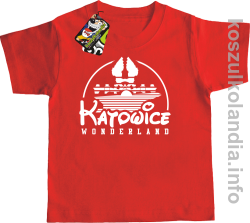 Katowice Wonderland - koszulka dziecięca - czerwona