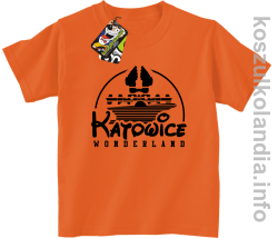 Katowice Wonderland - koszulka dziecięca - pomarańczowa