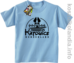 Katowice Wonderland - koszulka dziecięca - błękitna