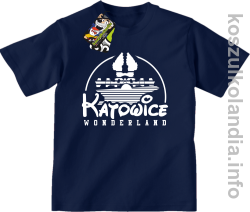 Katowice Wonderland - koszulka dziecięca - granatowa