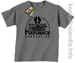 Katowice Wonderland - koszulka dziecięca - szara