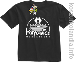 Katowice Wonderland - koszulka dziecięca - czarna