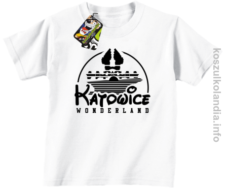 Katowice Wonderland - koszulka dziecięca - biała