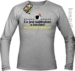 Co jest najdroższe w Seicento Reklamówka z Biedronki - longsleeve męski - melanż