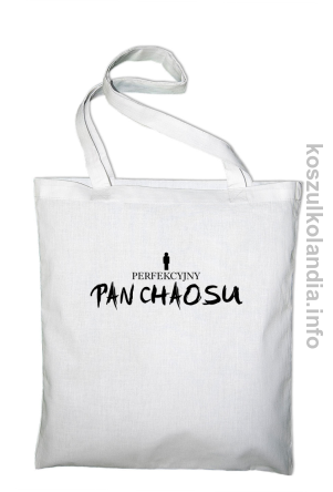 Perfekcyjny PAN CHAOSU - torba bawełniana - biała