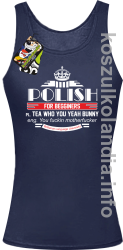 Polish for begginers Teas Who You Yeah Bunny - Top damski granat