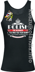 Polish for begginers Teas Who You Yeah Bunny - Top damski czarny 