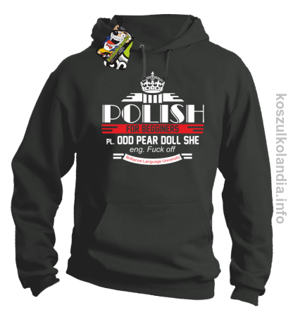 Polish for begginers Odd Pear Doll She - Bluza męska z kapturem 