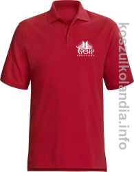TYCHY Wonderland - Koszulka POLO męska - czerwona
