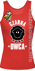 Czarna owca - Black Sheep - top damski - czerwony