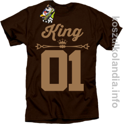 KING 01 Sport Style Valentine - koszulki męskie - brązowy