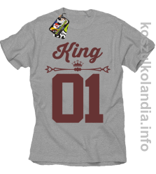 KING 01 Sport Style Valentine - koszulki męskie - melanż