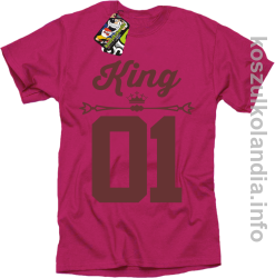 KING 01 Sport Style Valentine - koszulki męskie - fuksja