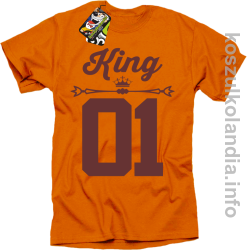 KING 01 Sport Style Valentine - koszulki męskie - pomarańczowy