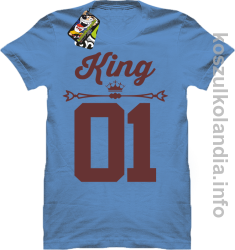 KING 01 Sport Style Valentine - koszulki męskie - niebieski