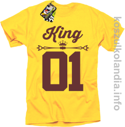 KING 01 Sport Style Valentine - koszulki męskie - żółty