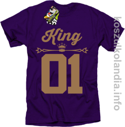 KING 01 Sport Style Valentine - koszulki męskie - fioletowy