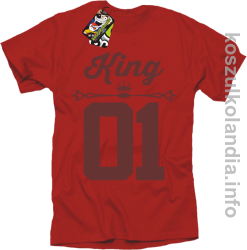 KING 01 Sport Style Valentine - koszulki męskie - czerwony
