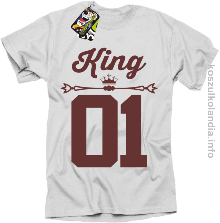 KING 01 Sport Style Valentine - koszulki męskie - biały