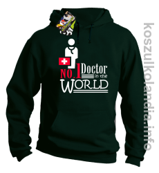 No.1 Doctor in the world - bluza z kapturem - butelkowa
