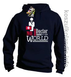 No.1 Doctor in the world - bluza z kapturem - granatowa
