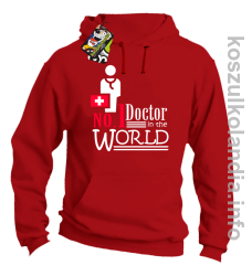 No.1 Doctor in the world - bluza z kapturem - czerwona
