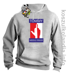 Tommy Middle Finger -  bluza z kapturem - melanż