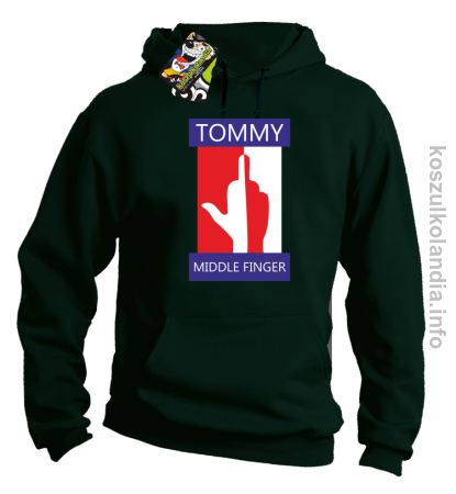 Tommy Middle Finger -  bluza z kapturem