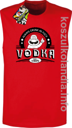 Vodka Always Drunk as Fuck - Bezrękawnik męski czerwony 