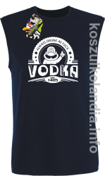 Vodka Always Drunk as Fuck - Bezrękawnik męski granat