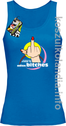 International Symbol of Adios Bitches - Top damski niebieski