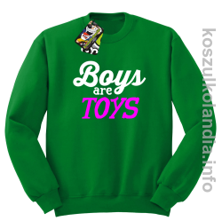 Boys are Toys - Bluza męska standard bez kaptura zielona 