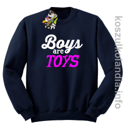 Boys are Toys - Bluza męska standard bez kaptura granat
