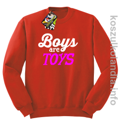 Boys are Toys - Bluza męska standard bez kaptura czerwona 