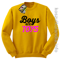 Boys are Toys - Bluza męska standard bez kaptura żółta 