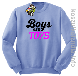 Boys are Toys - Bluza męska standard bez kaptura błękit 